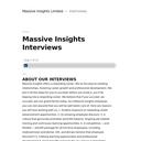 Thumbnail for www.interviews-massiveinsights.digital